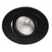 Foco basculante Redondo empotrar Aluminio 90mm, para Lámpara GU10/MR16, Blanco, Negro, Wengué ó Texturizado